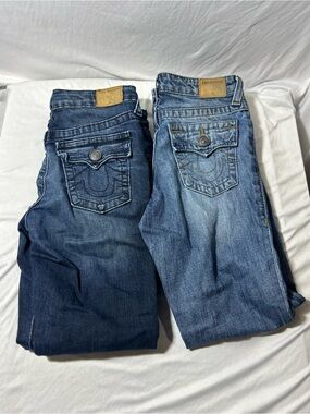 True Religion Youth Classic Blue Denim Jeans - Dark & Light Wash